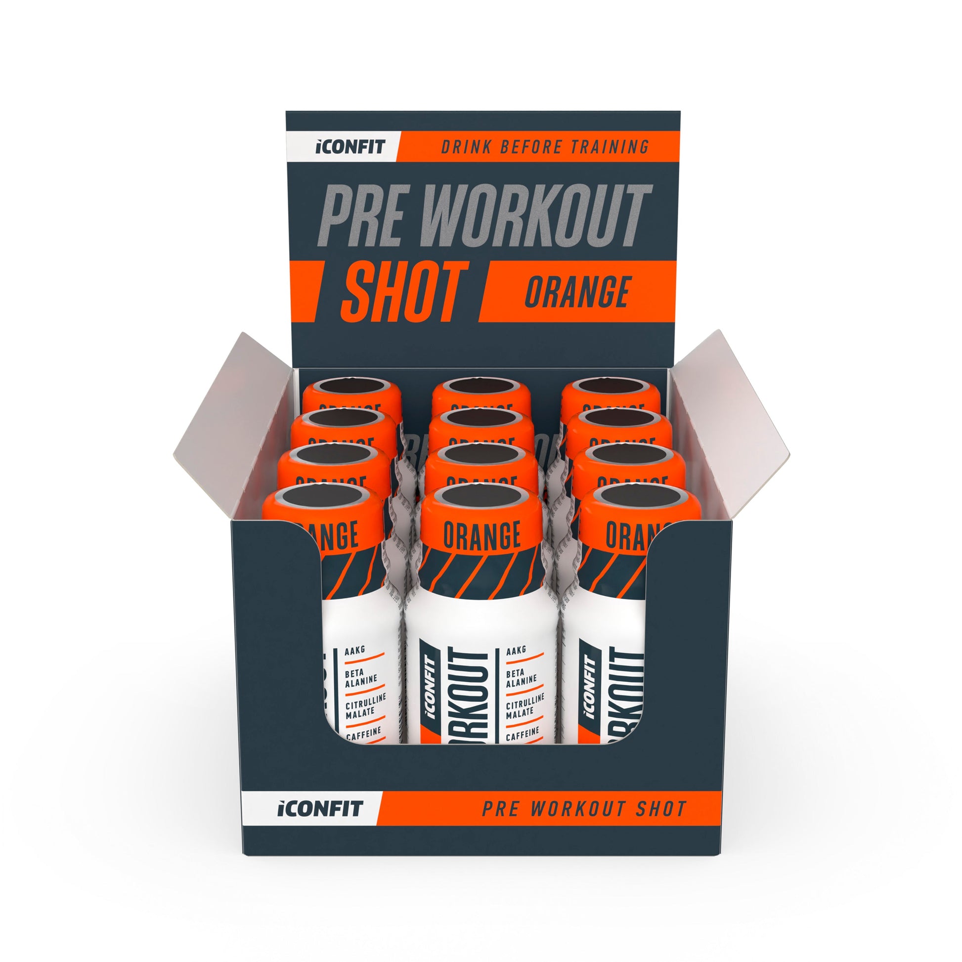 ICONFIT Pre-Workout apelsīna garšas dzēriens 60ml | STOCK