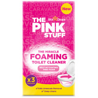 THE PINK STUFF putojošs tualetes poda tīrīšanas līdzeklis - pulveris 3x100g | STOCK