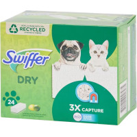 Swiffer grīdas slotas sausās rezerves - lupatiņas ar citrusu smaržu 24gab | STOCK