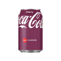 COCA-COLA Cherry gāzēts dzēriens, bundžā 330ml | STOCK