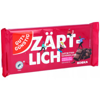 G&G Zartlich rūgtās šokolādes tāfelīte 100g | STOCK