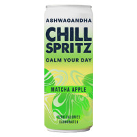 CHILL SPRITZ Matcha Apple izotonisks dzēriens ar vitamīniem 330ml | STOCK