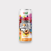 VINUT Popping Bubble tea persiku 320ml | STOCK