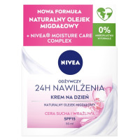 Nivea Moisturizing 24H SPF15 mitrinošs dienas krēms 50ml | STOCK