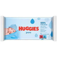 HUGGIES Pure mitrās salvetes 56gab | STOCK