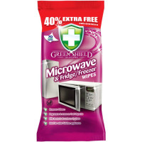GREEN SHIELD mitrās salvetes mikroviļņu, ledusskapju un saldētavu tīrīšanai 70gab | STOCK