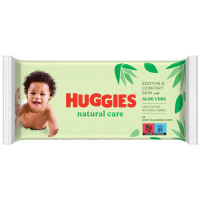 Влажные салфетки Huggies Natural Care x56 | STOCK