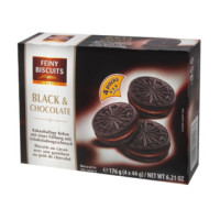 Feiny Biscuits kakao cepumi ar šokolādes garšas pildījumu 176 g | STOCK