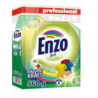 Enzo Professional 2in1 pulveris krāsainai veļai x8 560g | STOCK