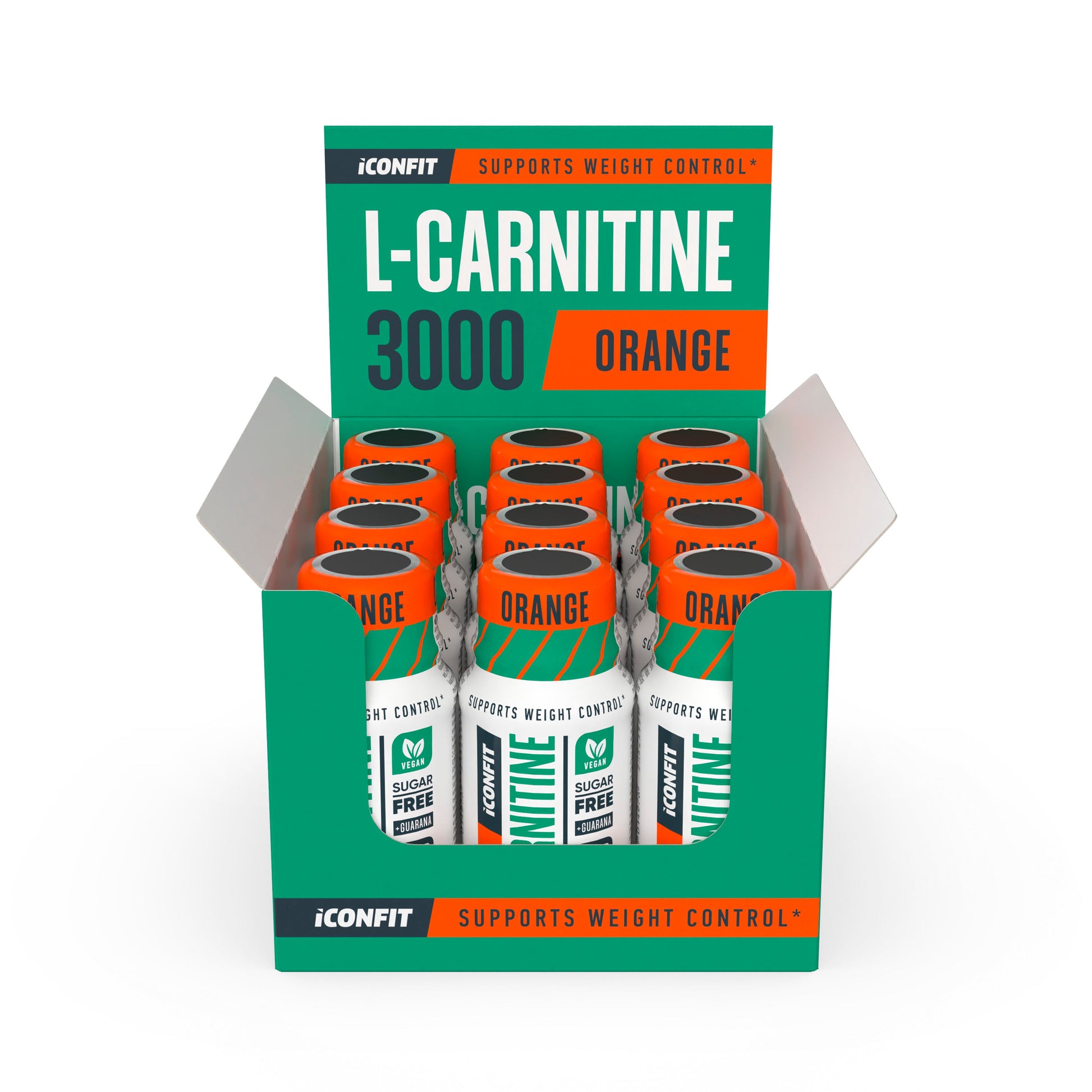 ICONFIT L-Karnitīns 3000 apelsīnu garšas dzēriens 60ml | STOCK