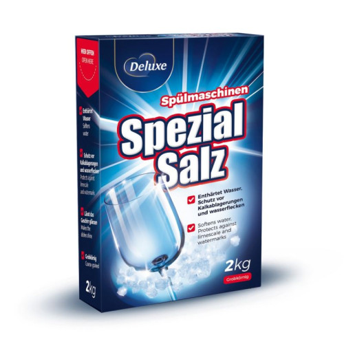 Deluxe Spezial Salz trauku mazgājamās mašīnas sāls 2kg | STOCK