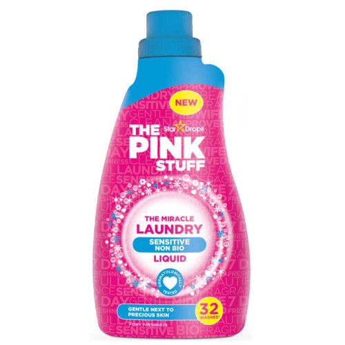 THE PINK STUFF Non Bio veļas mazgāšanas līdzeklis jutīgai ādai 960ml | STOCK