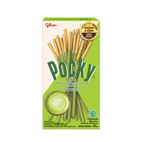 Pocky cepumu nūjiņas ar matčas garšas pārklājumu 33g | STOCK