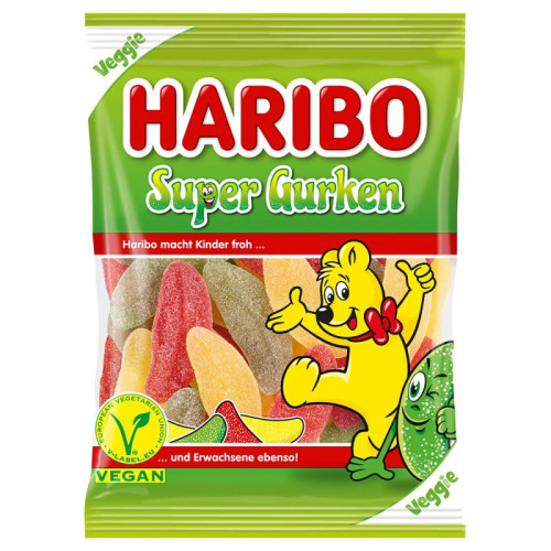 Haribo Super Gurken želejas konfektes 175g | STOCK
