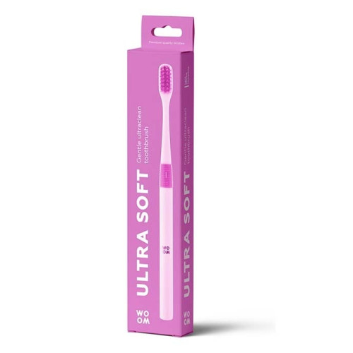 Woom zobu birste, ļoti mīksta (rozā), 1gab. | STOCK