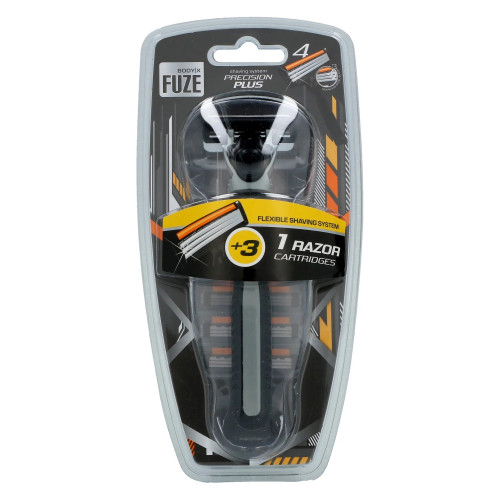 Body-X Fuze 3 asmeņu skuveklis + 3 rezerves galviņas | STOCK