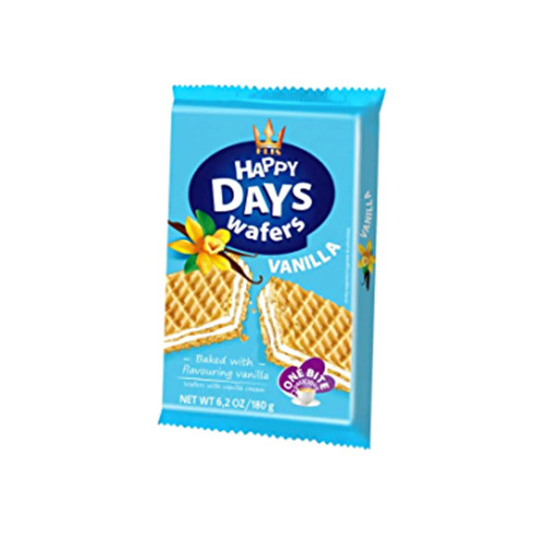 HAPPY DAYS vafeles ar vaniļas garšas krēmu 180g | STOCK