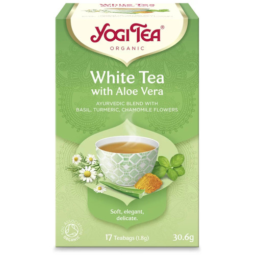 YOGI TEA baltā tēja ar alveju 30.6g | STOCK