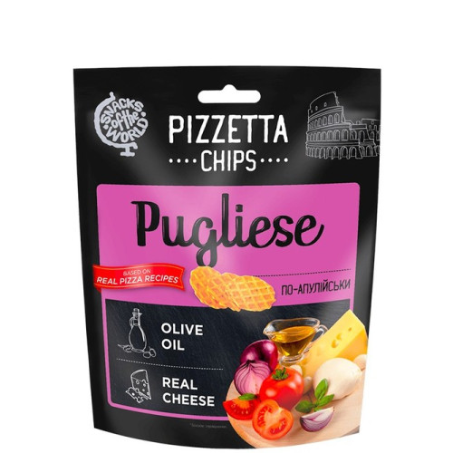 PIZZETTA CHIPS Pugliese maizes uzkodas 70g | STOCK
