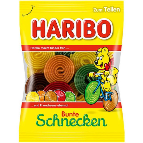 HARIBO Bunte Schnecken želejas konfektes 160g | STOCK