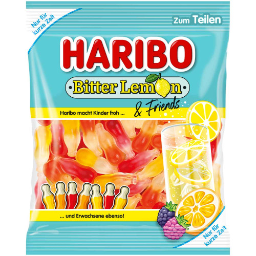 HARIBO Bitter Lemon & Friends želejas konfektes 160g | STOCK