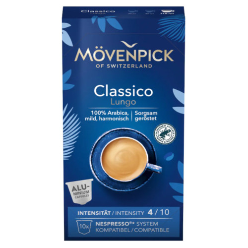 MOVENPICK Classico Lungo Nespresso kafijas kapsulas(10) 57g | STOCK