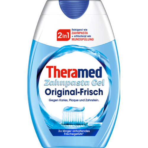 THERAMED 2in1 Original zobu pasta pret kariesu, aplikumu un smaganu problēmām 75ml | STOCK