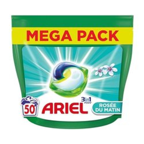 ARIEL 3in1 veļas mazgāšanas kapsulas 50gab | STOCK