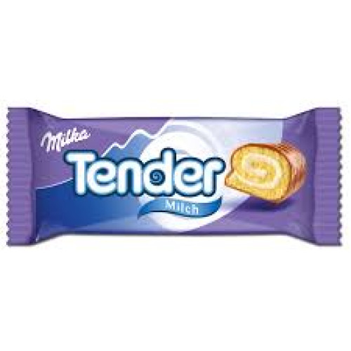 MILKA Tender Milk rullete ar piena krēmu 37g | STOCK
