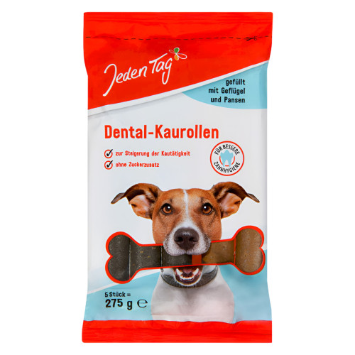 JEDEN TAG Dental kārums suņiem ar mājputnu gaļu 5gab | STOCK