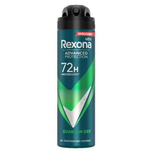 REXONA Quantum Dry 72h dezodorants vīriešiem 150ml | STOCK