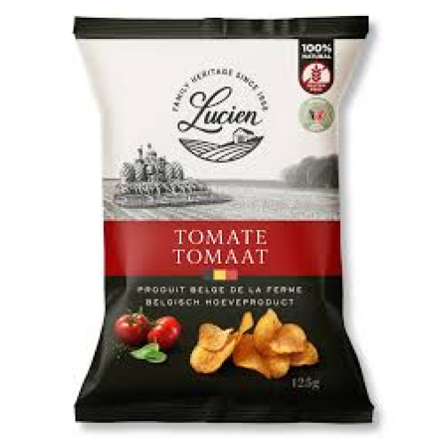 Lucien Classic kartupeļu čipsi ar tomātu garšu 125g | STOCK
