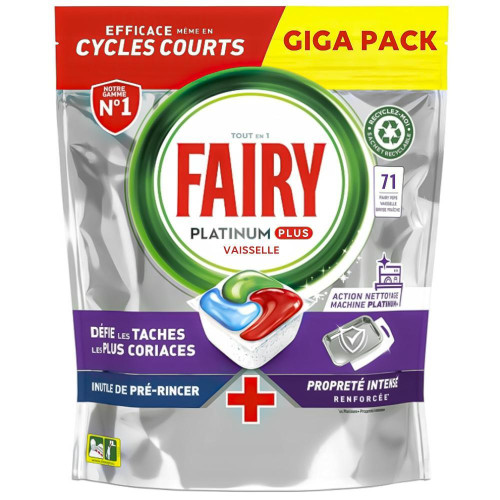 FAIRY Platinum Original trauku mazgāšanas kapsulas 71gab | STOCK