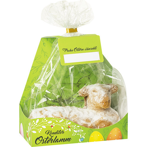KUCHENMEISTER biskvīta kūka jēriņā formā ar pūdercukuru 400g | STOCK