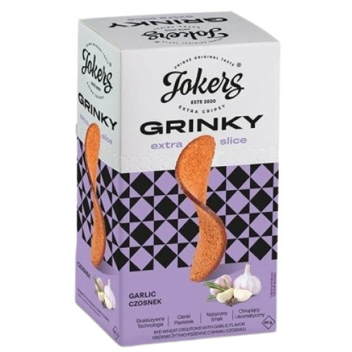 JOKERS GRINKY grauzdiņi ar ķiploku garšu 90g | STOCK