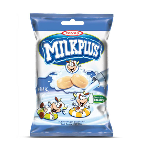 TAYAS MILKPLUS košļājamās konfektes ar piena krēma garšu 170g | STOCK