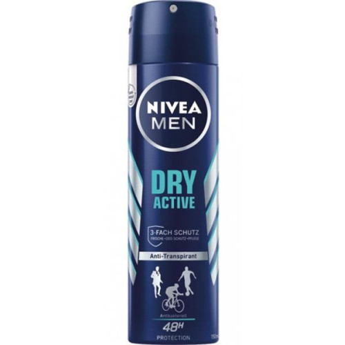Nivea Men Dry Active dezodorants vīriešiem 150ml | STOCK