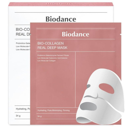 BIODANCE Bio-Collagen intensīvi mitrinoša maska sejas ādai 34g | STOCK