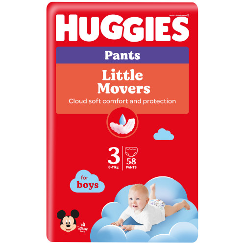 Huggies autiņbiksītes Nr.3 zēniem (58 gab.) | STOCK