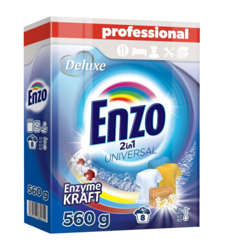 Enzo Professional Universal pulveris veļai x8 560g | STOCK