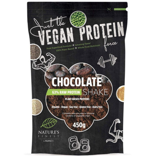 Nature's finest Chocolate 63% Protein Shake 450g | STOCK
