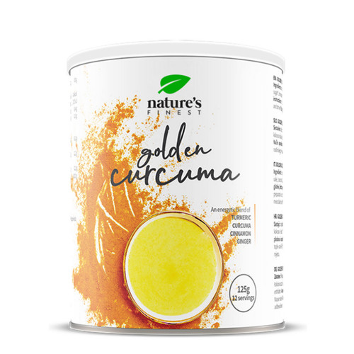 NATURE'S FINEST Golden Curcuma Latte pulveris 125g | STOCK