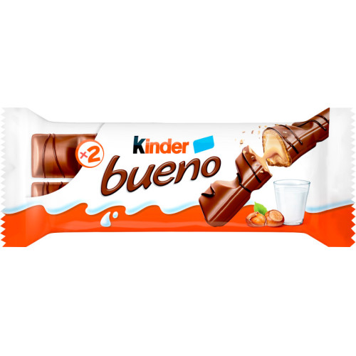 KINDER Bueno piena šokolādes batoniņš 43g | STOCK